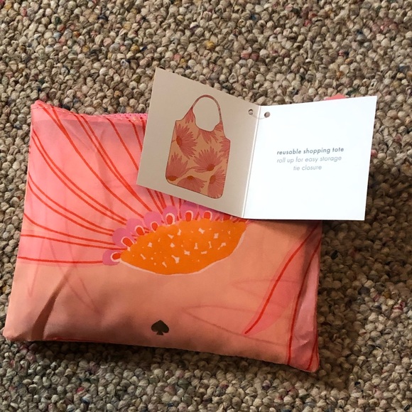 🆕 Kate Spade ♠️ Falling Flowers Reusable Tote - Picture 5 of 7